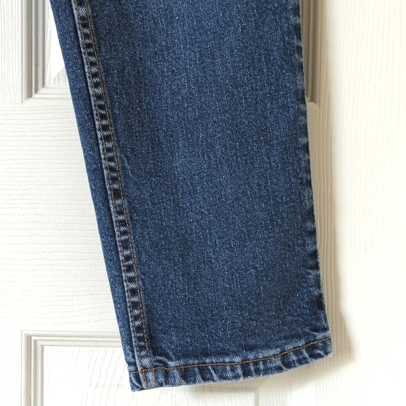 Levi's Y2K Vintage 550 Dark Wash Relaxed Fit Tapered Leg Denim Mom Jeans 8P - Picture 15 of 15